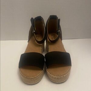 Jessica Cline Women's Black Espadrille Sandals NWOT Size 7.5